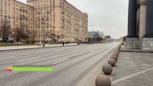 Кортеж президента России на Кутузовском проспекте в Москве 04.11.2023