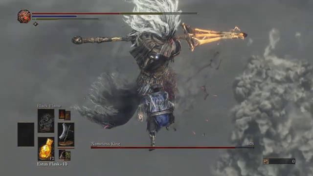 Dark Souls III Nameless King NG+ Strength build! смотреть онлайн