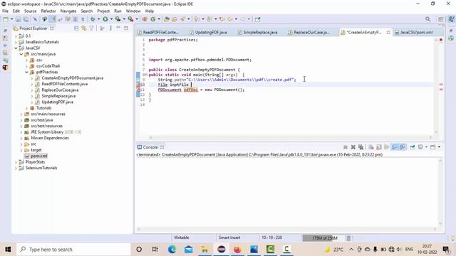Apache PDF Box Tutorials -1)How to Create an EMPTY PDF Document смотреть онлайн
