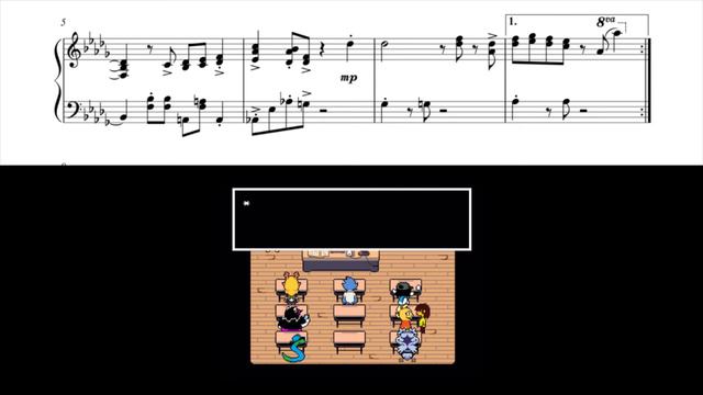 "School" - Deltarune | Piano Sheet Music смотреть онлайн