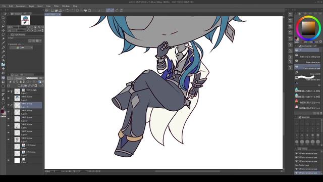 【Speedpaint】Kaeya - Genshin Impact【Clip Studio Paint】 смотреть онлайн