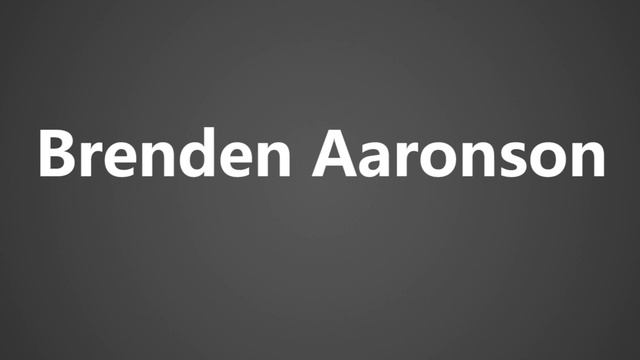 How To Pronounce Brenden Aaronson смотреть онлайн