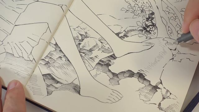 Drawing : 制服　 MOLESKINE sketchbook смотреть онлайн