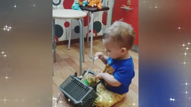 Детская игра с ложками - детские развивающие игры (развивашки своими руками)