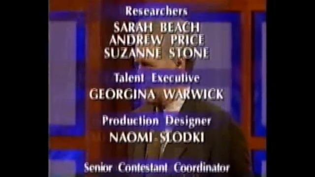 Jeopardy! Full Credit Roll - 2/09/1999