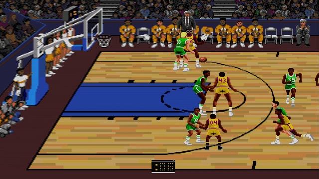 Lakers versus Celtics and the NBA Playoffs (Sega Genesis) смотреть онлайн