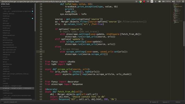Как я работаю 1. Пишу граббер на Python/asyncio. смотреть онлайн