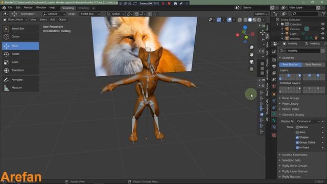 Blender 2.90 как лепить Sculpting урок № 3 (bones) смотреть онлайн