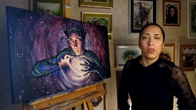 ЧТО ЗНАЧИТ БЫТЬ ХУДОЖНИКОМ? // Описание картины "Творческие жилы" // художник Наталья Резанова смотреть онлайн