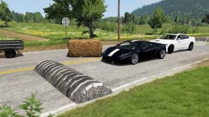 Автомобили против огромных лежачих полицейских #2 – BeamNG.Drive