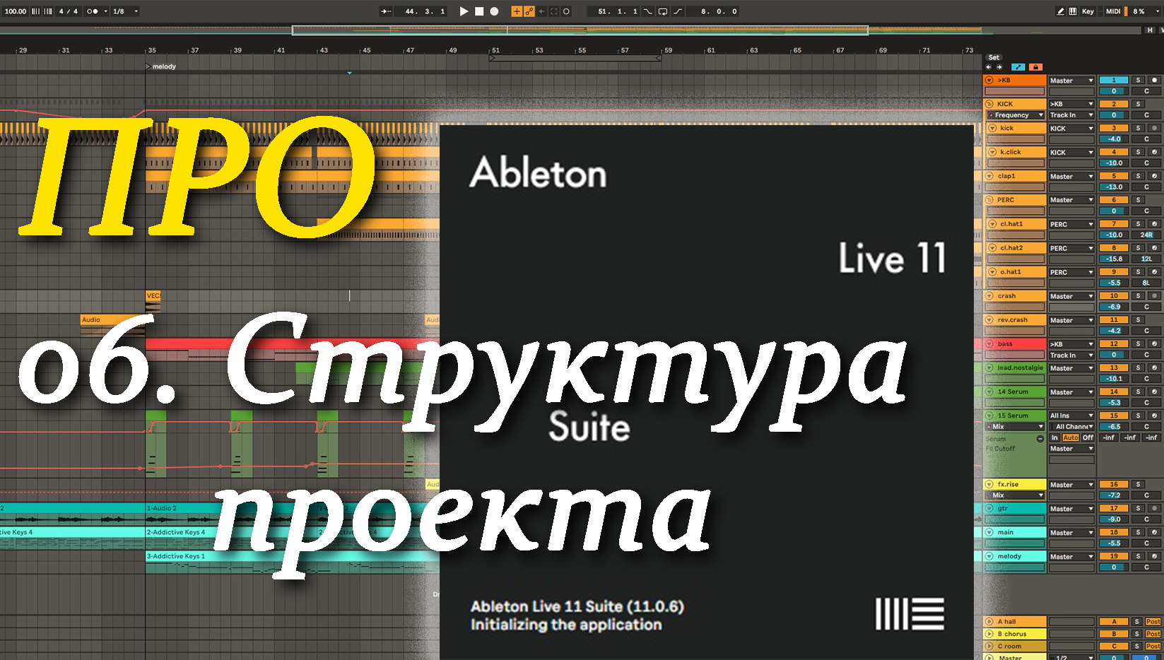 ПРО Ableton Live 06. Структура проекта. Ableton Project