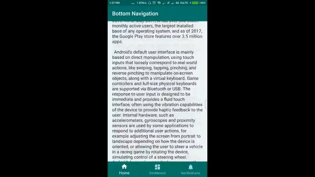 Android Bottom Navigation View Demo | AndroidDeft.Com смотреть онлайн