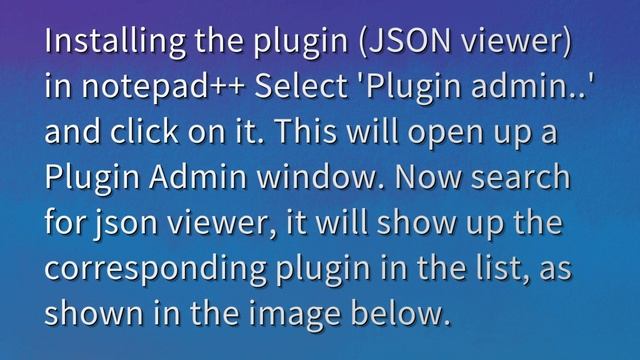 How do I open JSON viewer in Notepad++? смотреть онлайн