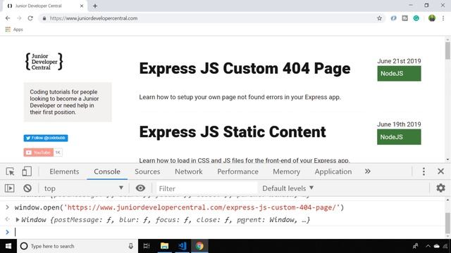 How To Open a New Tab With JavaScript смотреть онлайн