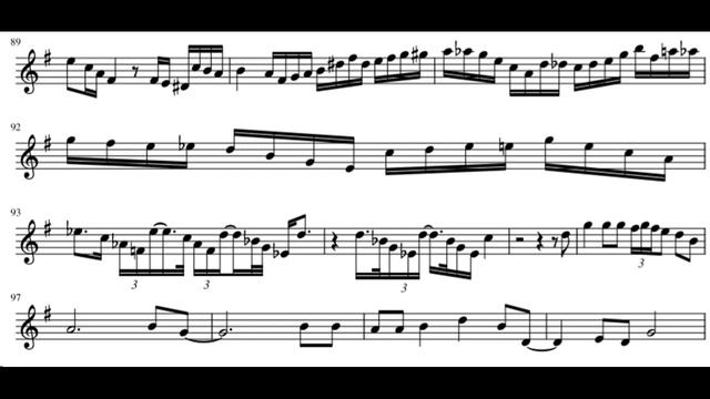 Phil Woods - In your own sweet way (alto saxophone sheet music) смотреть онлайн