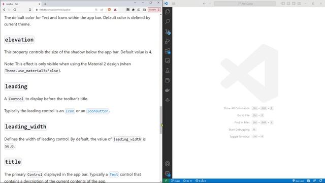 Flet Curso: 138 INTRO a Componentes de Navegación - AppBar para una Barra de Navegación смотреть онлайн