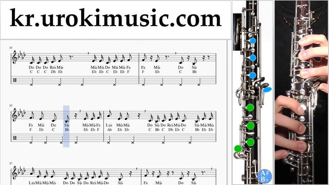 오보에 배우기 TWICE - Heart Shaker 운지법 Um-ih359