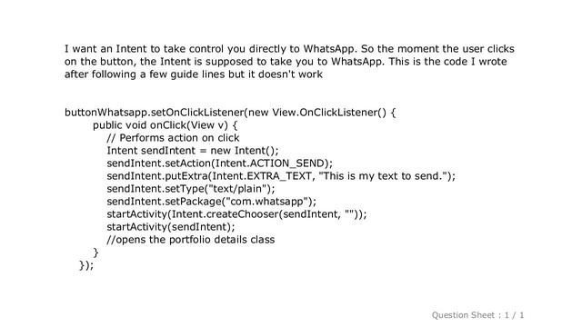 Android : How to open WhatsApp using an Intent in your Android App смотреть онлайн