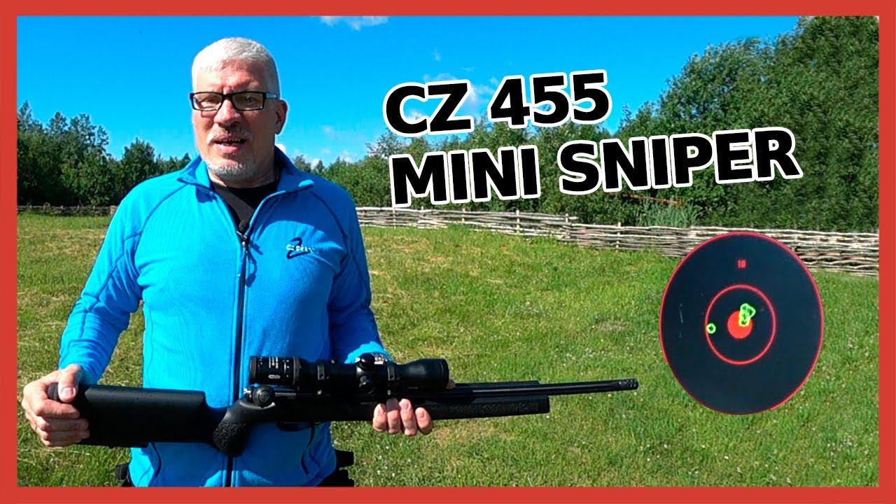 Какая кучность у CZ455 MINI SNIPER? Тест через хронограф CZ457 с разными длинами стволов. смотреть онлайн