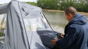 Обзор ходового тента лодки Polar Bird