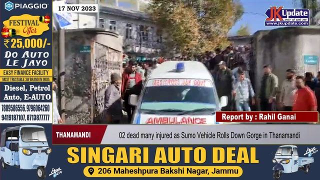 02 dead many injured as Sumo Vehicle Rolls Down Gorge in Thanamandi смотреть онлайн
