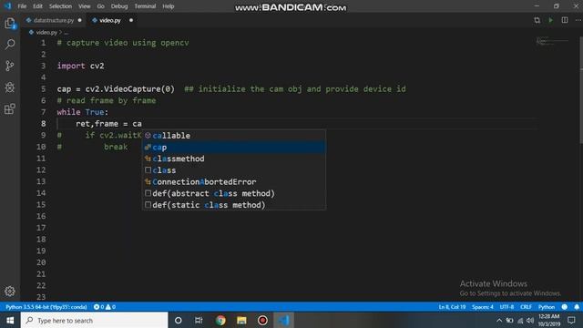 opencv video capture смотреть онлайн