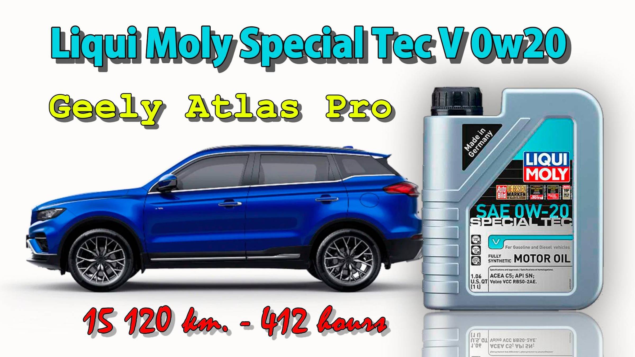 Liqui Moly Special Tec V 0w20 (отработка из Geely Atlas Pro, 15 120 км., 412 моточасов). смотреть онлайн