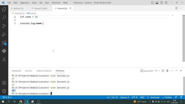 JavaScript lesson | #2 - Variables and constants смотреть онлайн