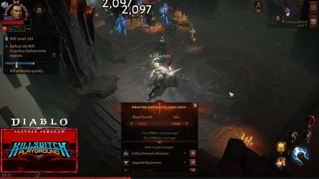 Diablo Immortal - Monk CHALLENGE RIFT(285) Build Season 11 смотреть онлайн