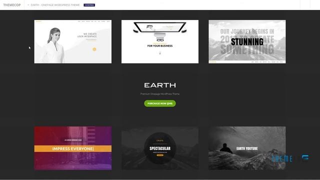 Earth - Onepage WordPress Theme Preston Merritt смотреть онлайн