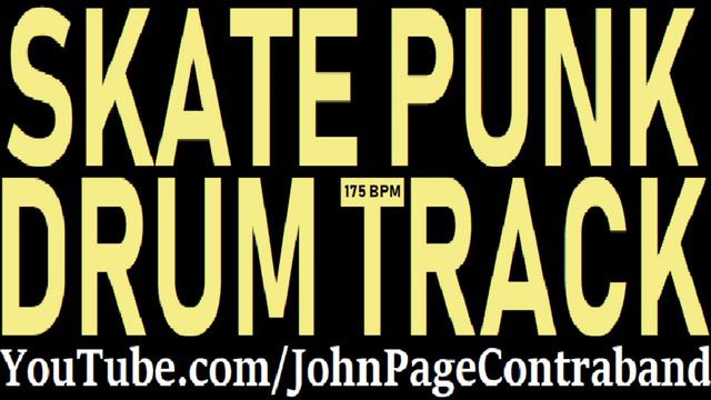 Skate Punk Drum Track 175 bpm DRUMS ONLY for Guitar Bass смотреть онлайн
