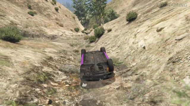 GTA 5 Cliff Drops Crashes With Real Cars Mod #41 смотреть онлайн