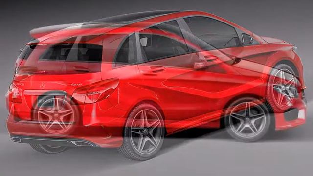 3D Model Mercedes B Class AMG 2015 at 3DExport.com смотреть онлайн