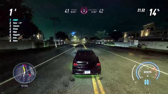 Need for Speed: Heat | Mitsubishi Lancer Evolution | Время суток: Ночь смотреть онлайн