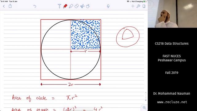 Data Structures with Python 18 - Monte Carlo Simulations, Estimating Pi, Random Walks (Urdu) смотреть онлайн