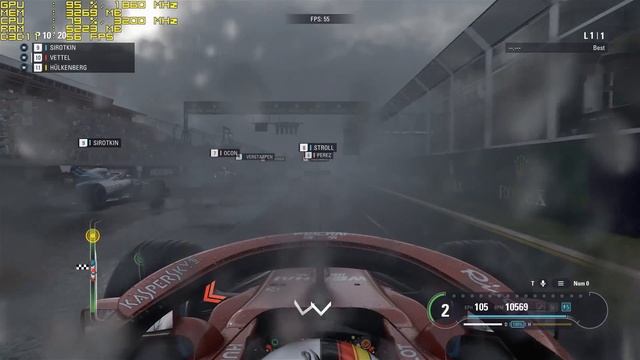 Formula 1 (F1) 2018 : GTX 1050 TI - Ryzen 5 1400 - 8GB DDR4 Ram - 1080p смотреть онлайн