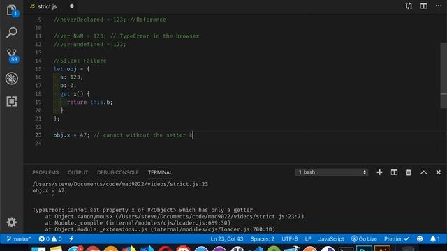 Using JavaScript Strict Mode смотреть онлайн