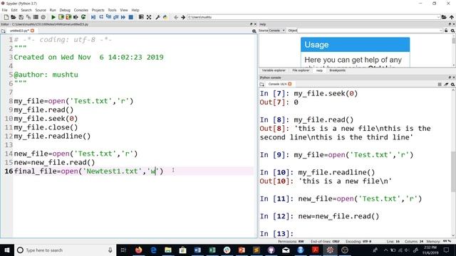 Reading and writing files in Python смотреть онлайн