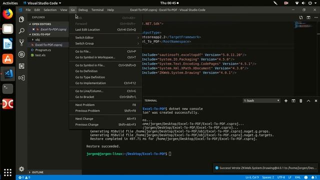 How to use Excel to PDF .Net in Linux смотреть онлайн