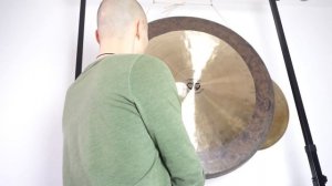 Гонг медитация.  Тибетский гонг 80 см. (3).  Поющие чаши слушать.