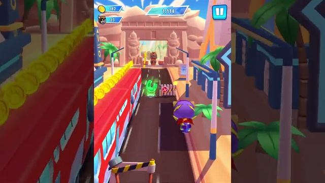 Talking Tom Hero Dash Run Day223 Walkthrough Endless runner Save the world Recommend index five sta смотреть онлайн
