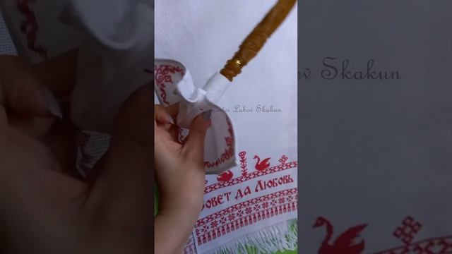 Салфетки для свечей. Венчальный набор. Вышивка крестом. Ручная работа смотреть онлайн