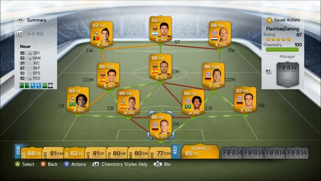 Fifa 14 Ultimate Team Squad Builder - Liga BBVA/Bundesliga