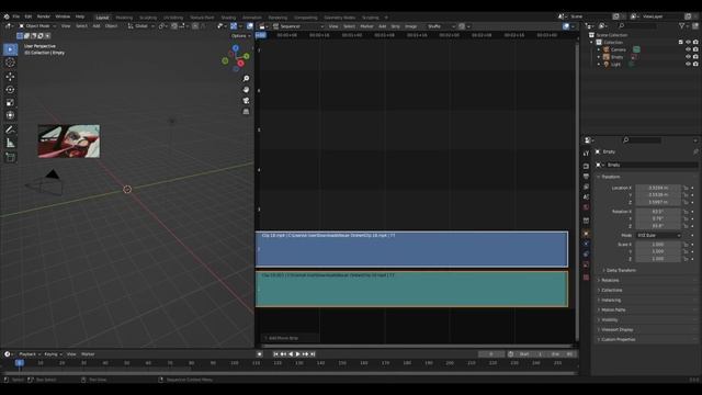 How to add a referenz video with sound to blender in 1 Minute смотреть онлайн