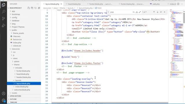 How to Develop Modern Beach Project in Laravel from Scratch | How to use Asset Helper | Episode 4 смотреть онлайн