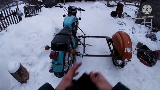 Весёлая поездка за коляской на мотоцикле!) смотреть онлайн