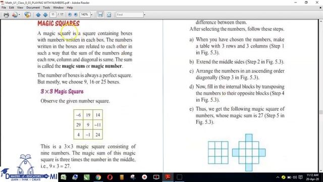 Magic Squares and Number Patterns. смотреть онлайн