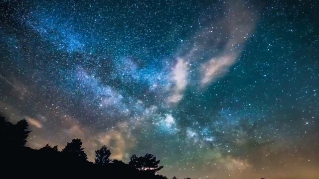 Релакс, ночное небо, звуки природы. смотреть онлайн