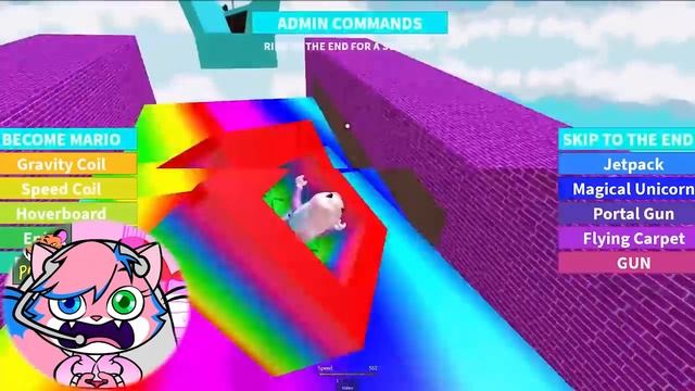 ROBLOX Slide Down 999,999,999 Miles on a Rainbow! Let's Play with Alpha Lexa смотреть онлайн