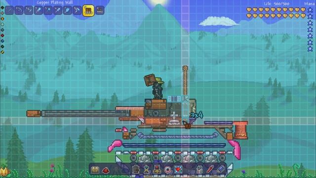 Terraria Tank Tutorial | How to build a Tiger Tank/ Panzerkampfwagen VI смотреть онлайн